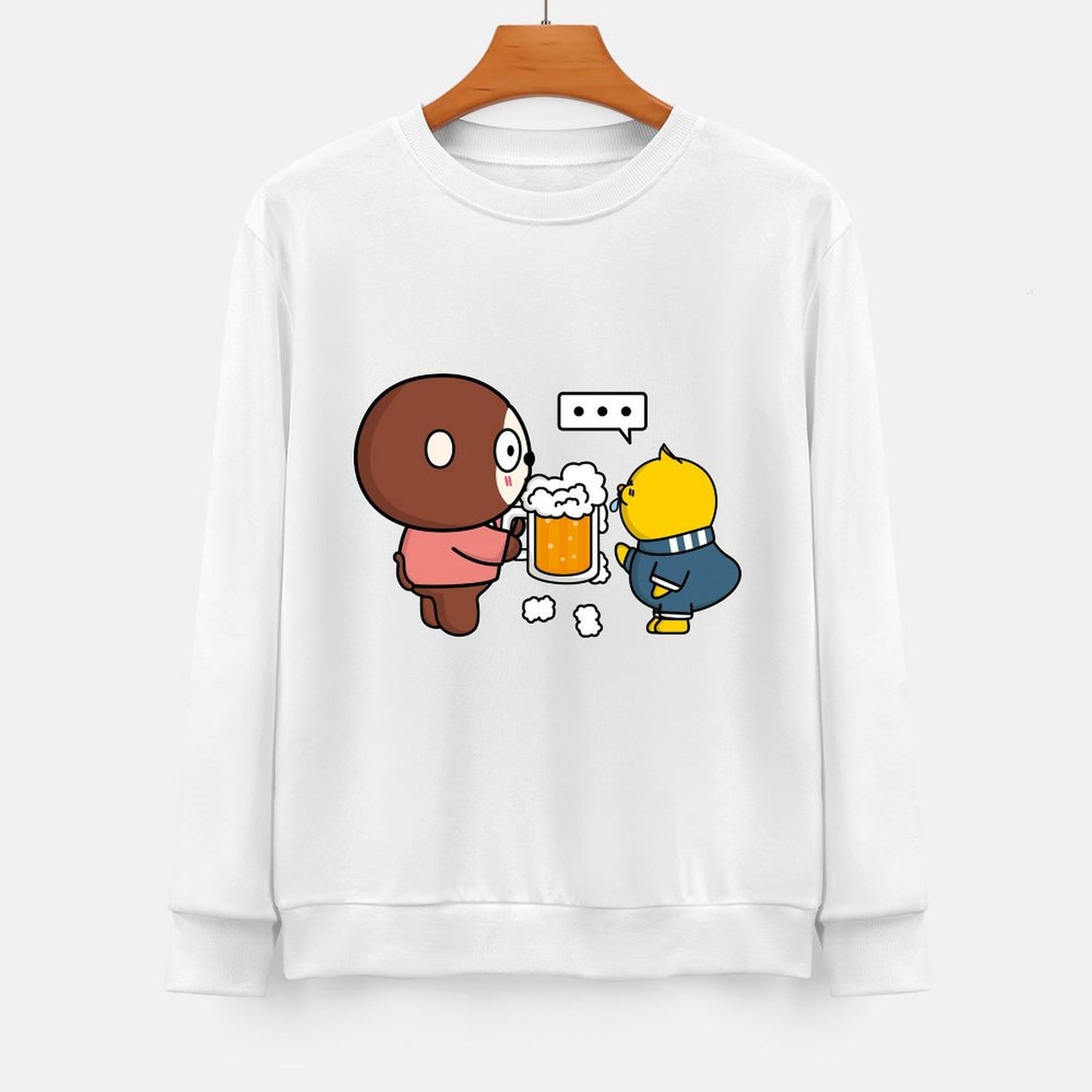 Front Patterned Long Sleeve TopSlim Fit DailyFit