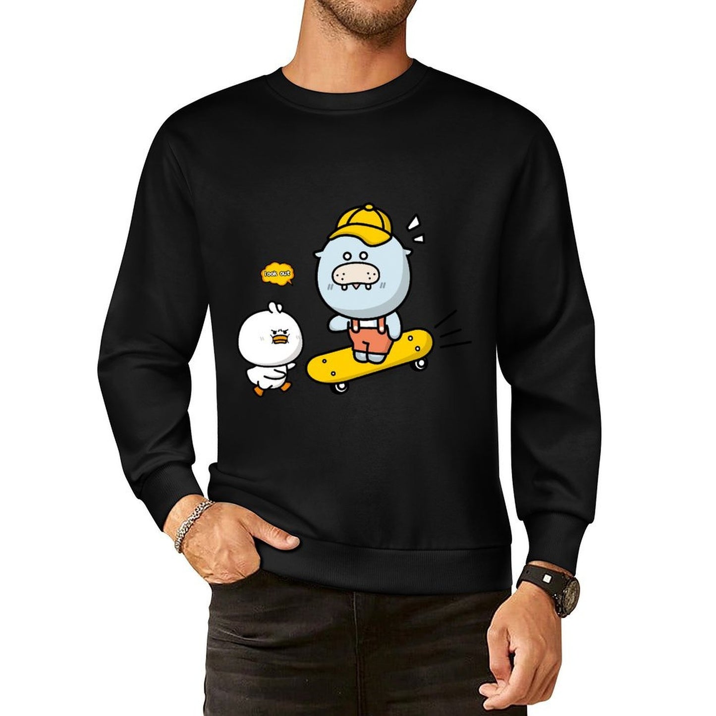 Front Patterned Long Sleeve Top Ultra Durable Chill
