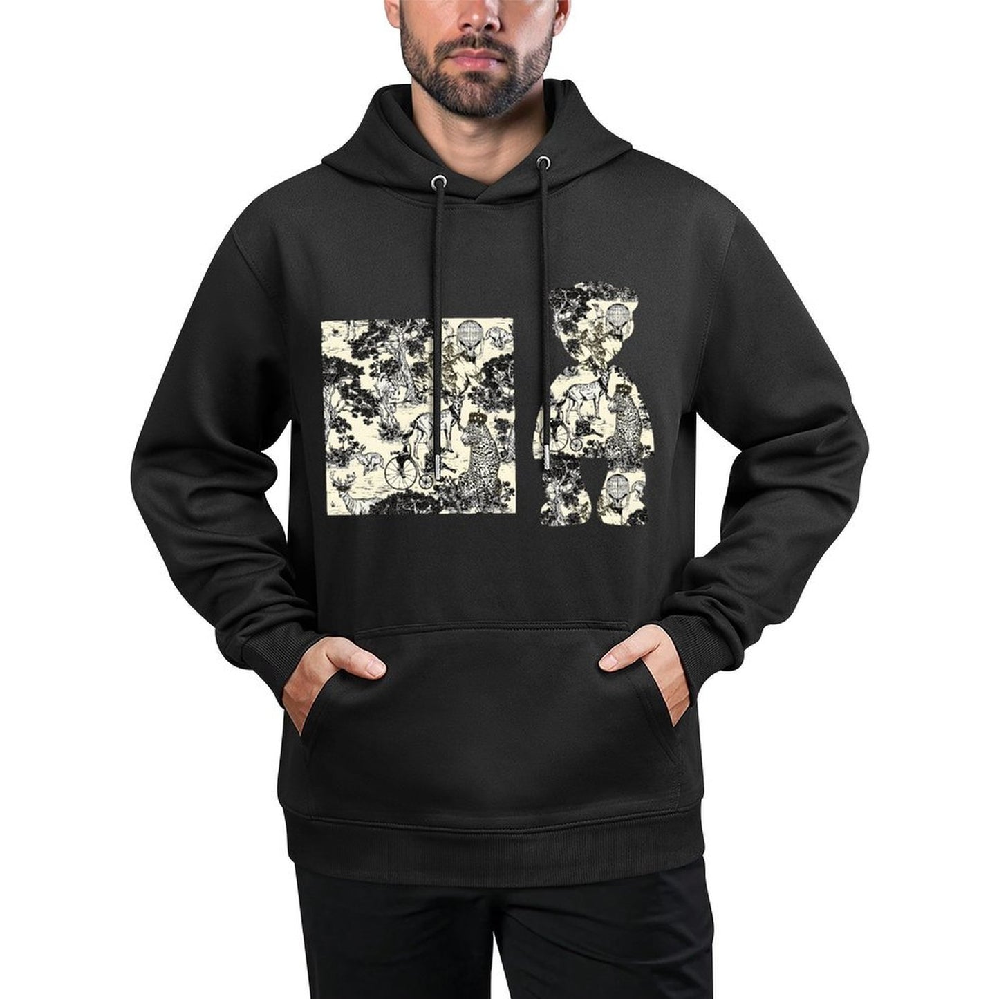 Hoodie Front PatternDurable Pure