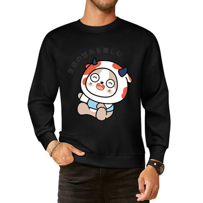 Front Patterned Long Sleeve TopNeat LooseFit