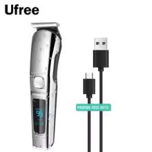 Ufree Beard Trimmer for Men, Waterproof Electric Razor for Nose, Body, Face & Mustache, Cordless Hair Clippers Shavers Grooming
