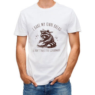 Inkmay Casual  Cotton T-shirt Brown Background With White Lines Unisex T-shirtAllSeason Fade-Resistant T-Shirt