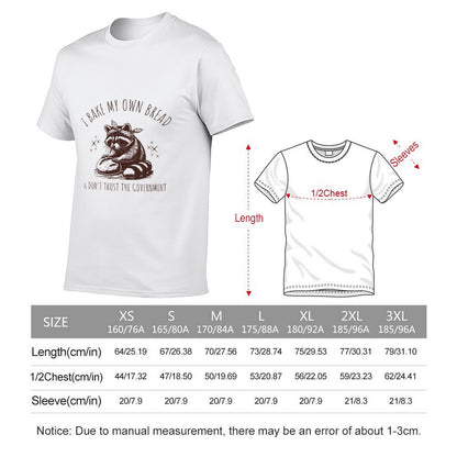 Inkmay Casual  Cotton T-shirt Brown Background With White Lines Unisex T-shirtAllSeason Fade-Resistant T-Shirt