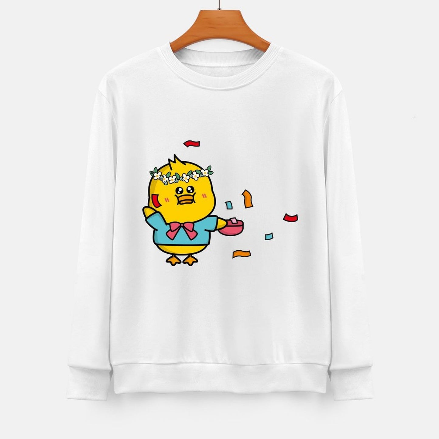 Front Patterned Long Sleeve TopRegular Reliable