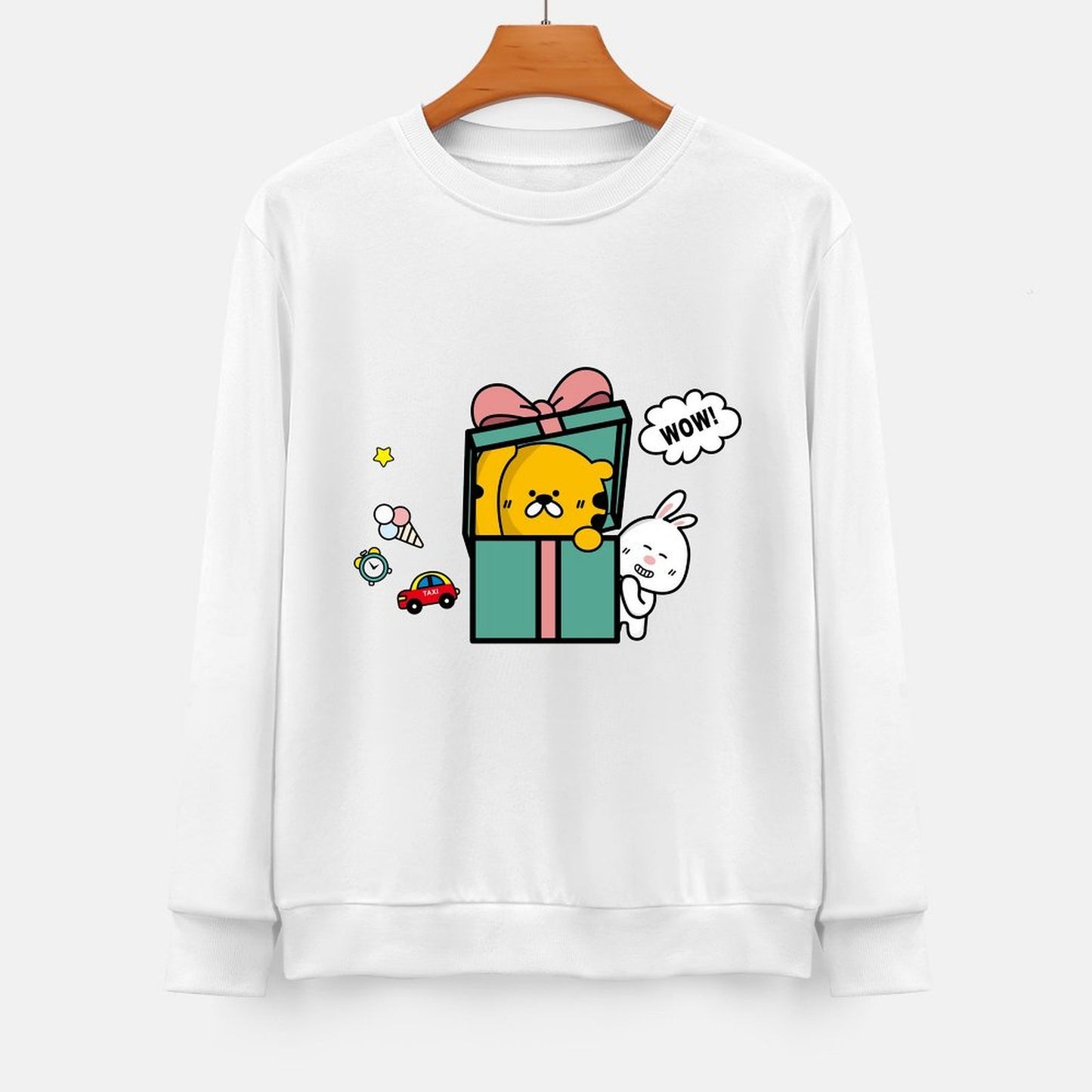 Front Patterned Long Sleeve TopSport Clean Edges