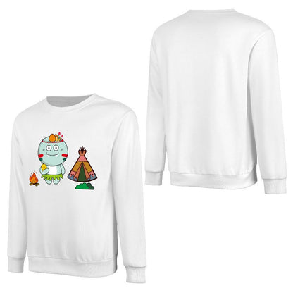 Front Patterned Long Sleeve TopPure Retro