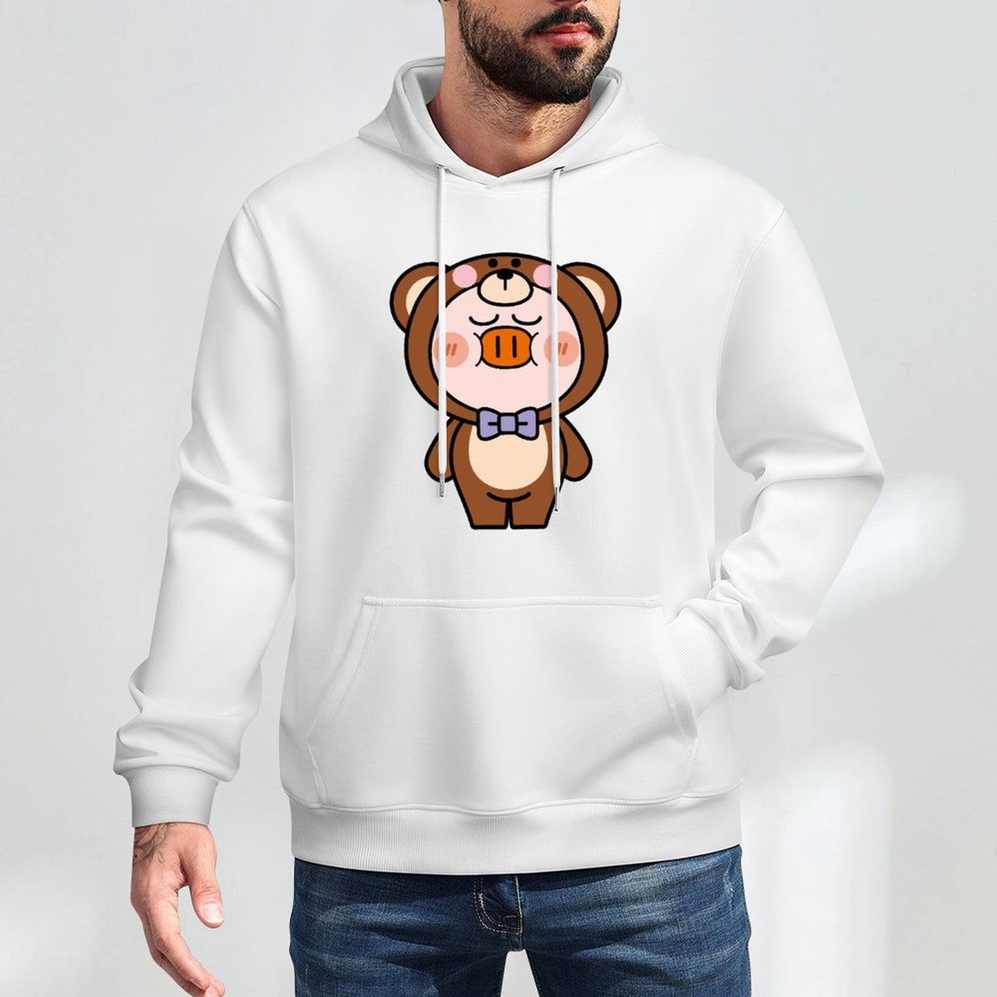 Front Graphic HoodiesPlain Oversized