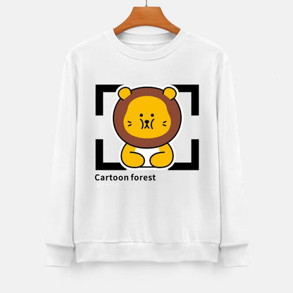 Front Patterned Long Sleeve TopClassicStyle Fade-Proof