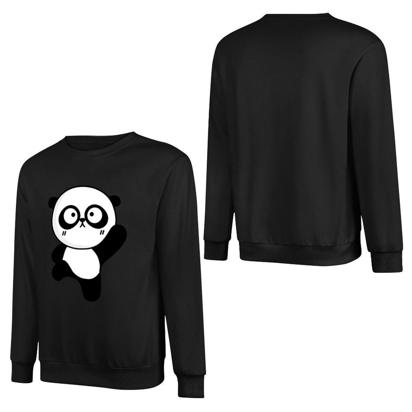 Front Patterned Long Sleeve TopComfort Slim Fit