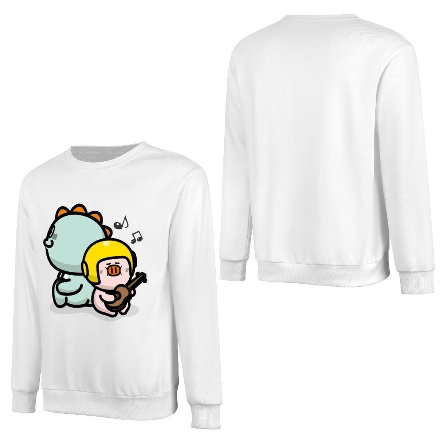 Front Patterned Long Sleeve TopClassic Lightweight