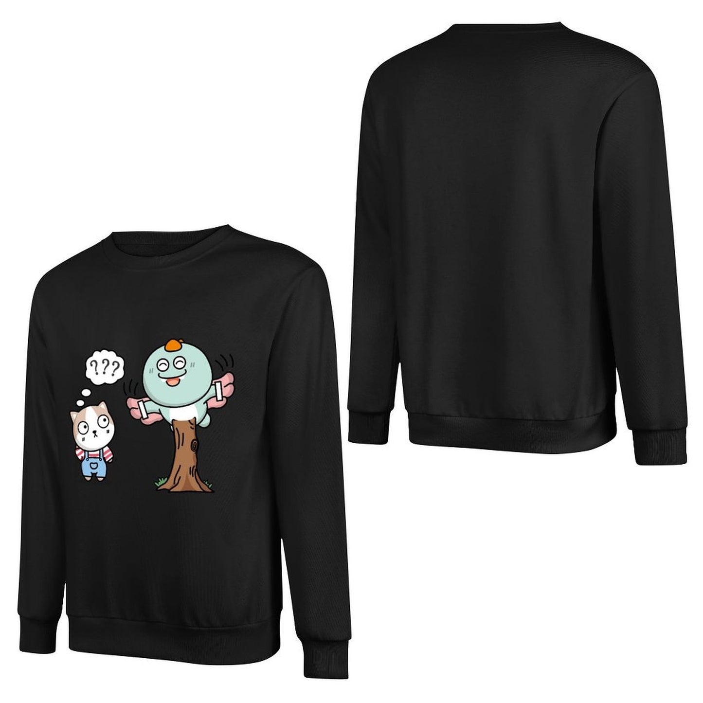 Front Patterned Long Sleeve TopEasyWear Fade-Proof