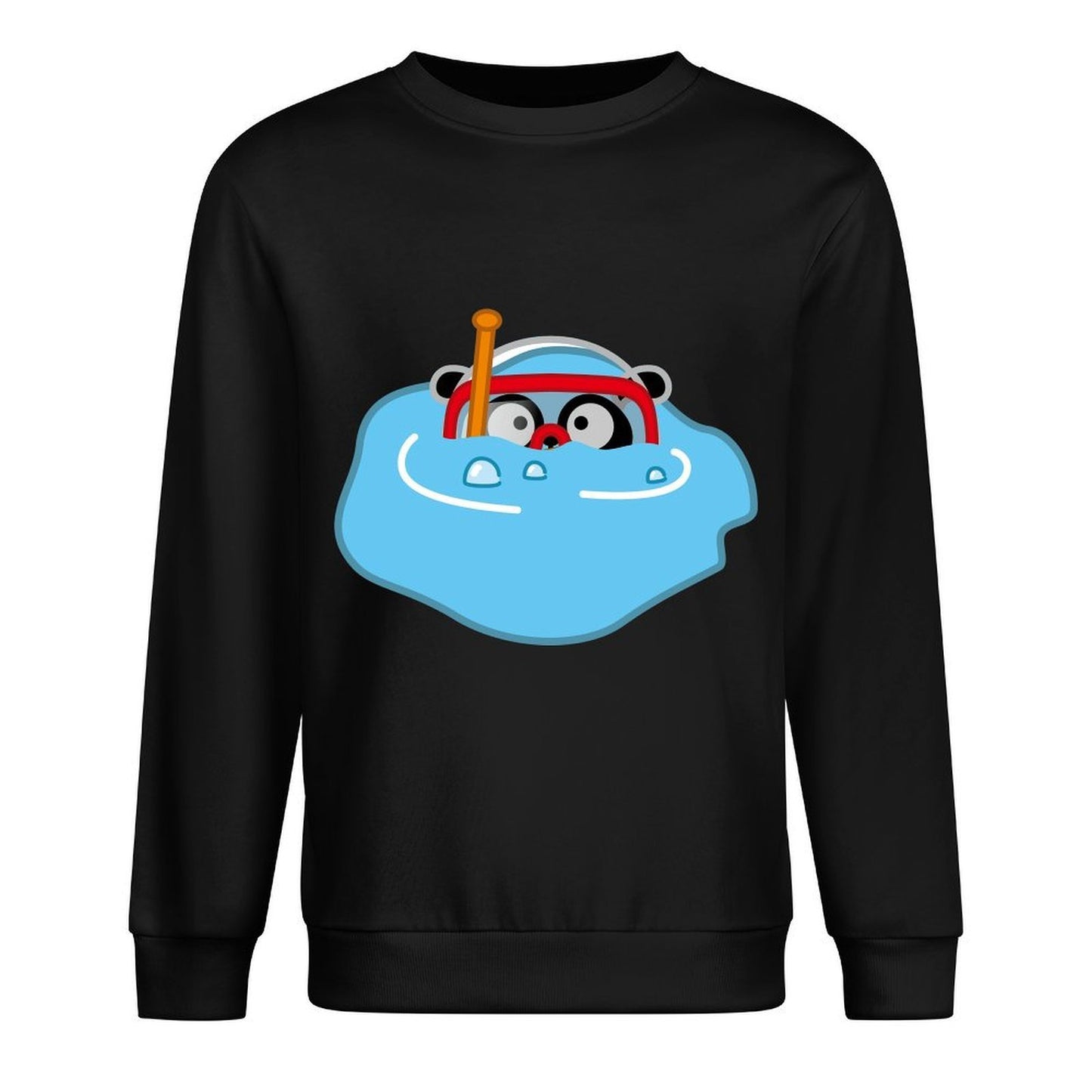 Front Patterned Long Sleeve TopRegular Moisture-Wicking