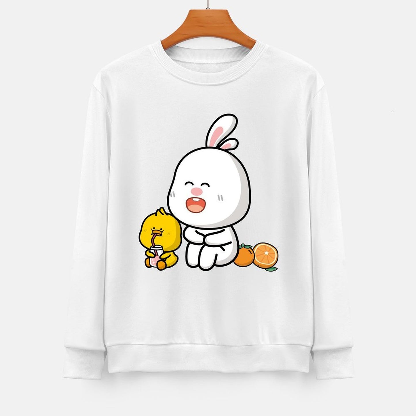 Front Patterned Long Sleeve TopPure 100% Cotton