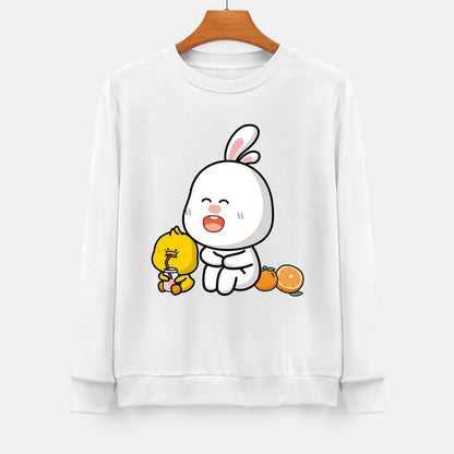 Front Patterned Long Sleeve TopPure 100% Cotton