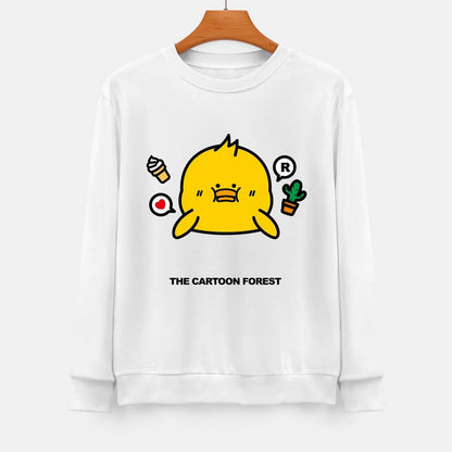 Front Patterned Long Sleeve TopPromotional Neutral