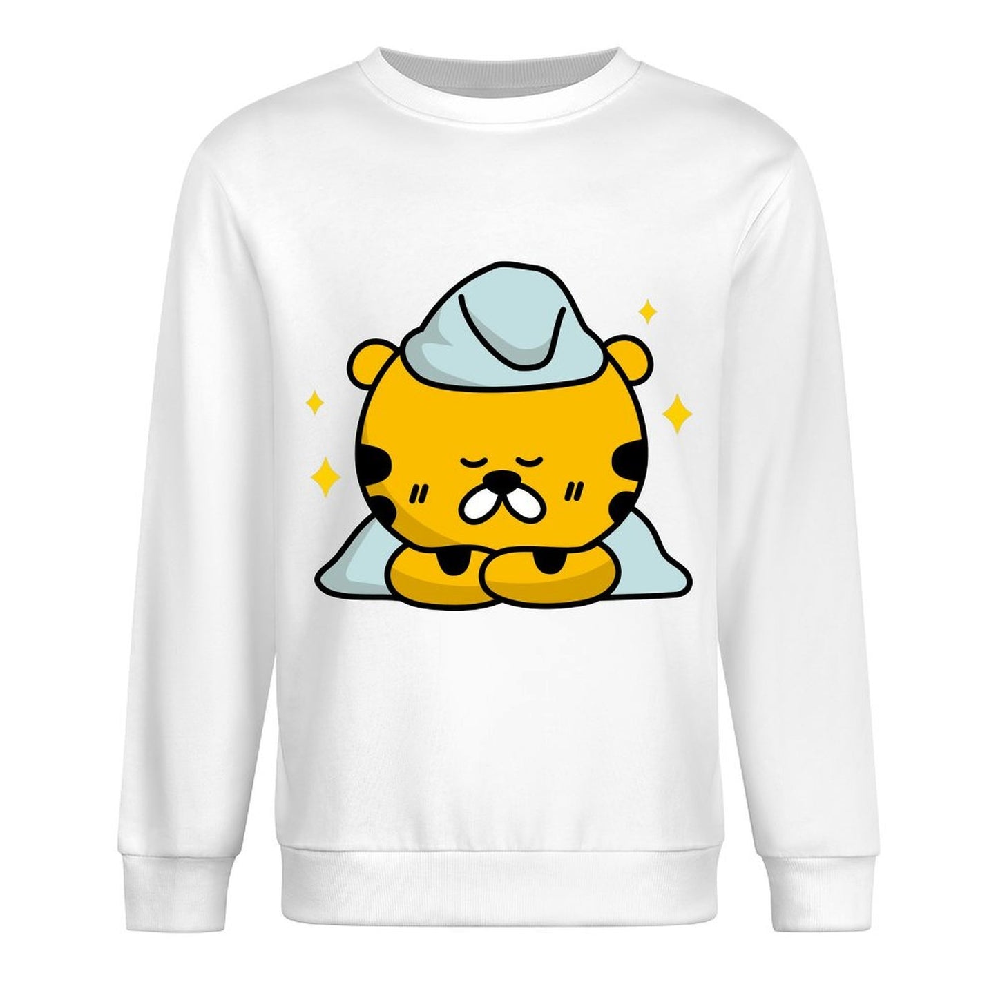 Front Patterned Long Sleeve TopEssential Print-Ready