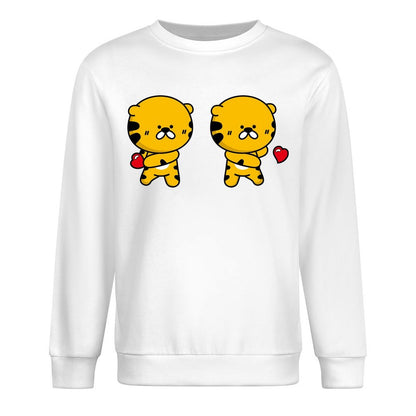 Front Patterned Long Sleeve TopSoft Neutral