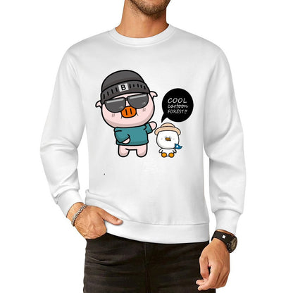 Front Patterned Long Sleeve TopBasic Vintage