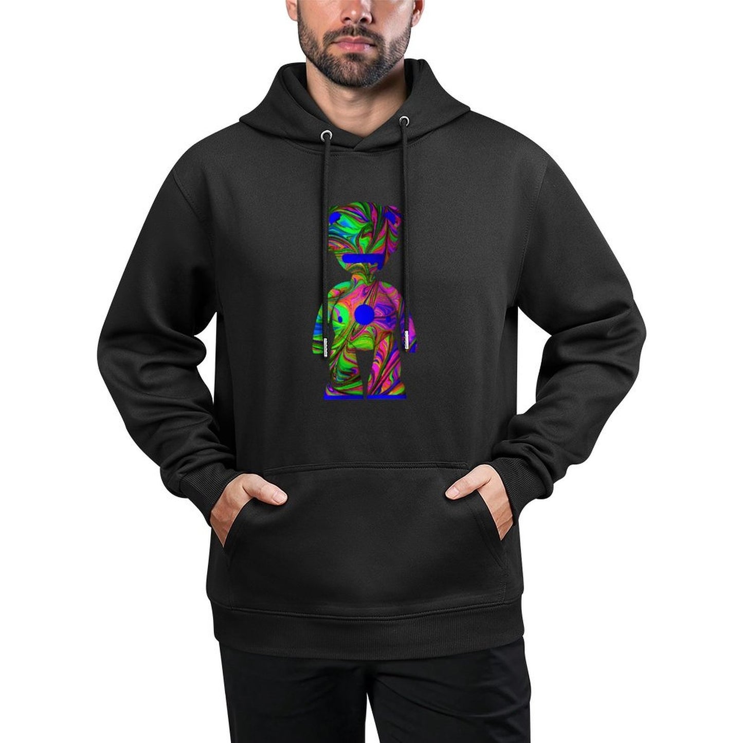 IPIB 250g Hooded Pocket Sweatshirt Front GraphicMen's Hooded  Sweatshirt6000114-6