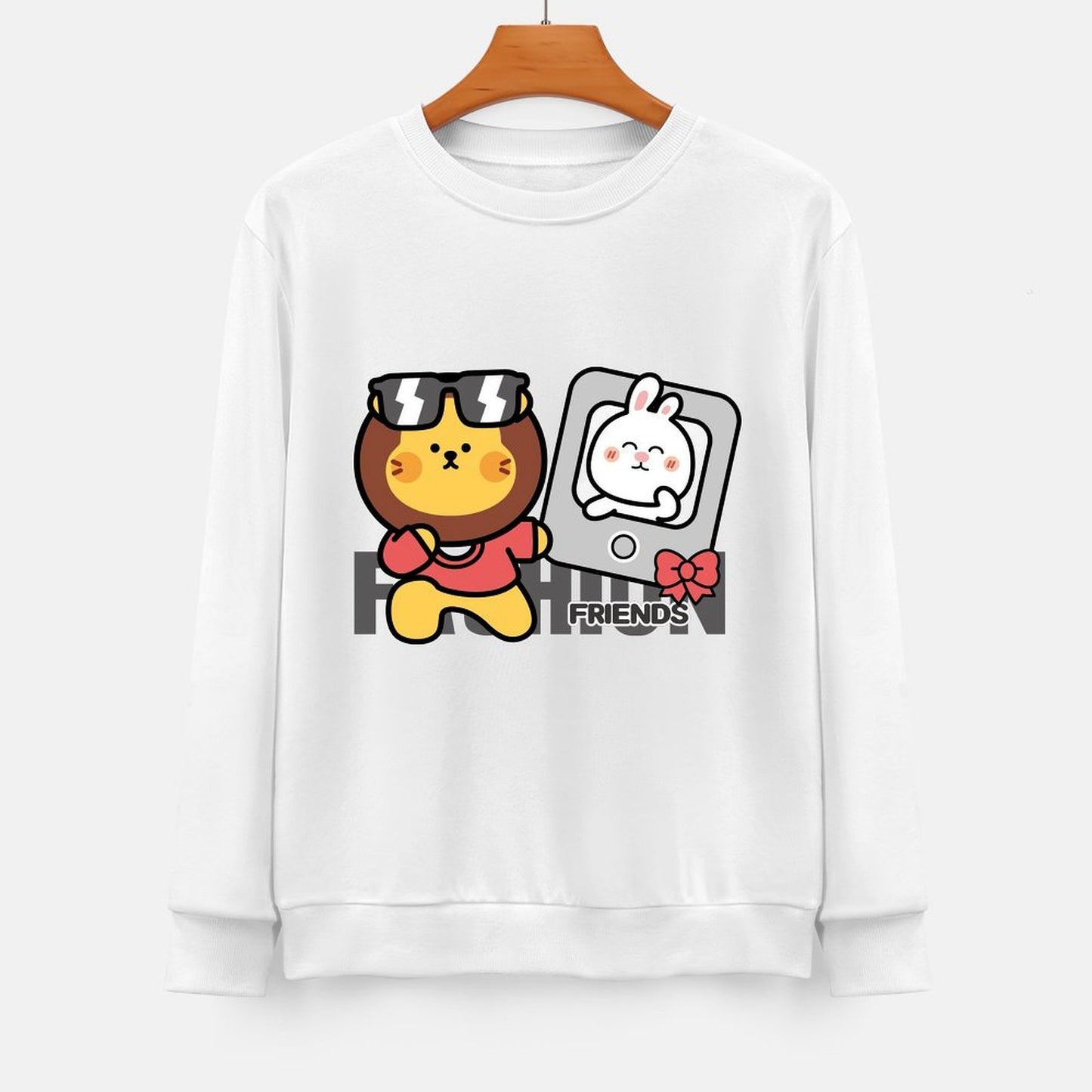 Front Patterned Long Sleeve TopStreetFit Strong