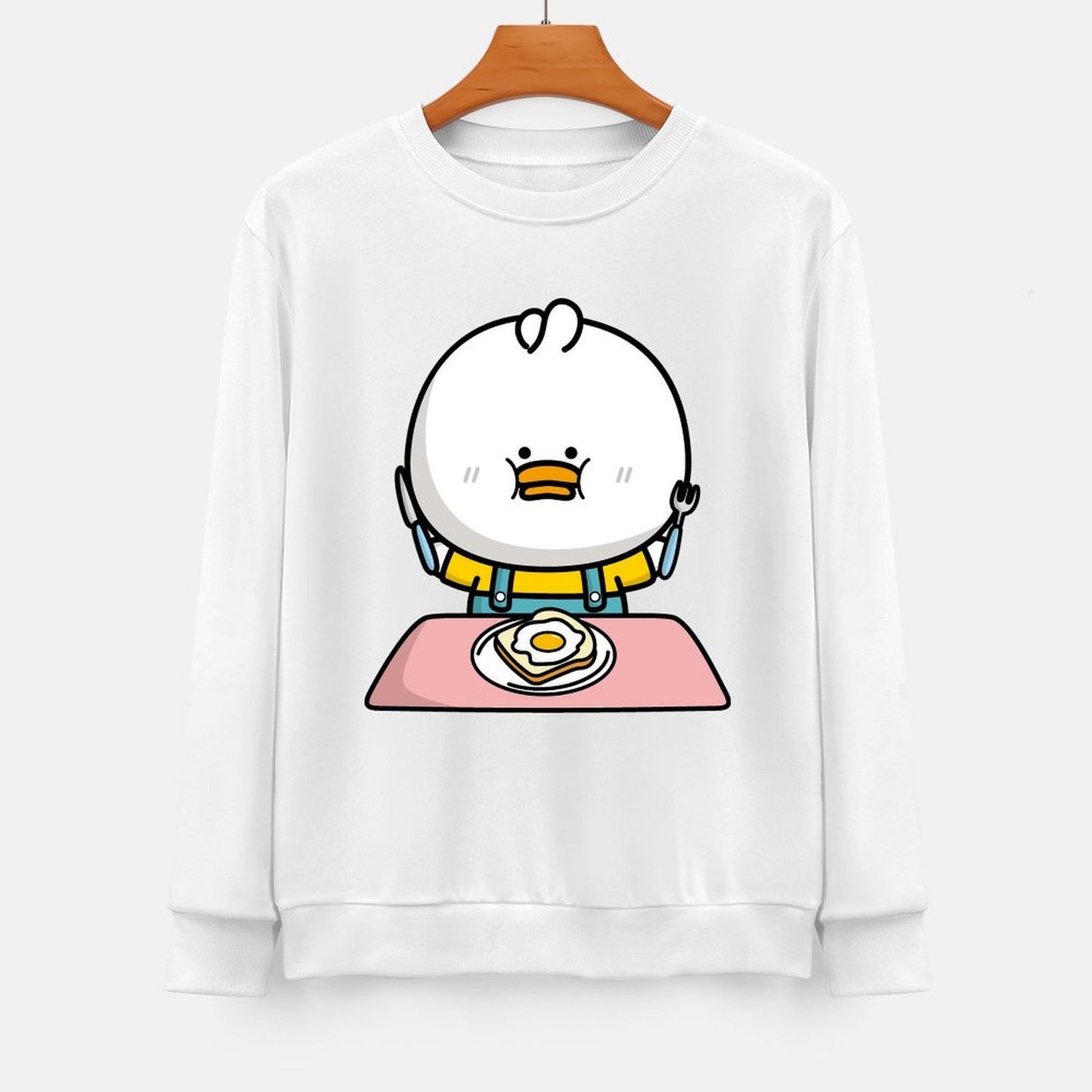 Front Patterned Long Sleeve TopSignature LooseFit