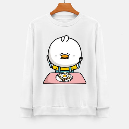 Front Patterned Long Sleeve TopSignature LooseFit