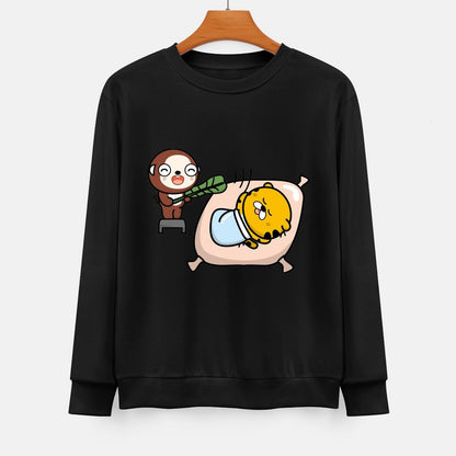 Front Patterned Long Sleeve TopBatch-Printed TimelessStyle