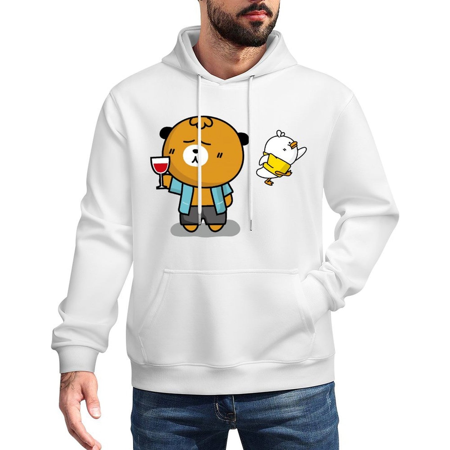 Durable TrueFit Front Graphic Hoodies