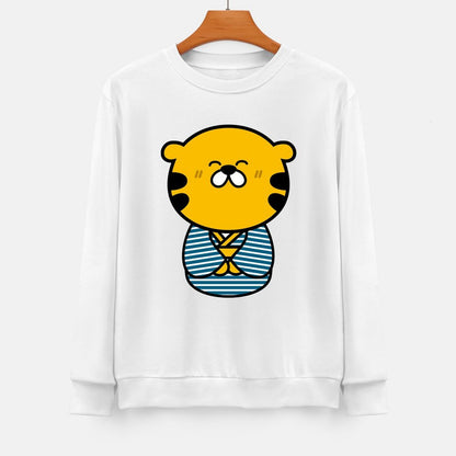 Front Patterned Long Sleeve Top100% Cotton Tear-Resistant
