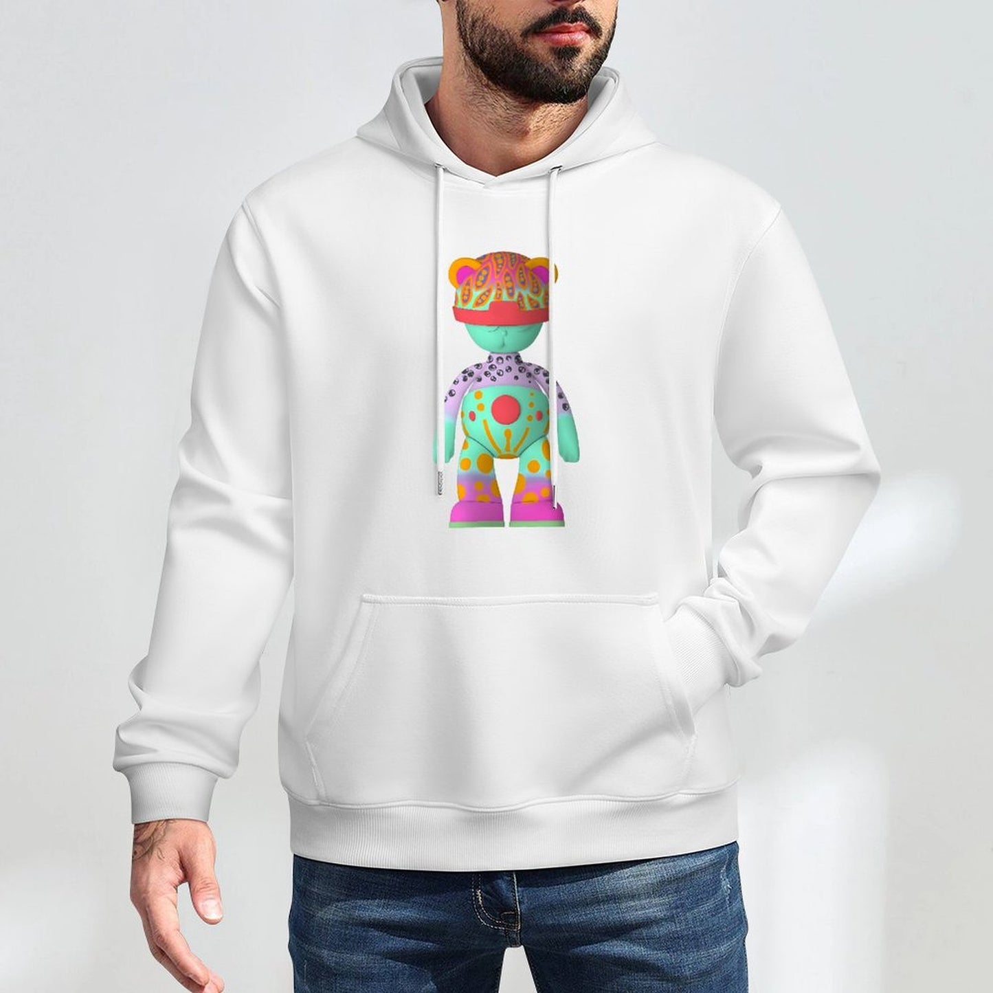 Hoodie Front PatternSimple Moisture-Wicking