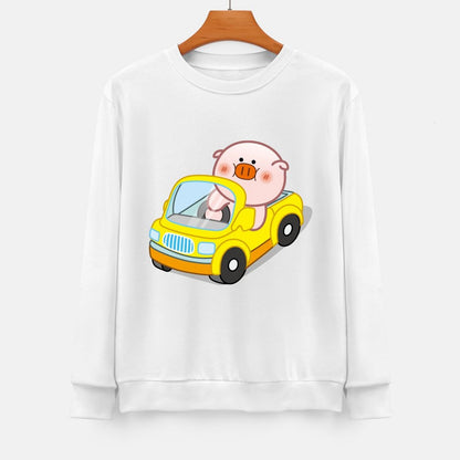 Front Patterned Long Sleeve TopSimple Series