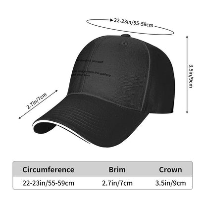 Baseball Cap Support personalized design