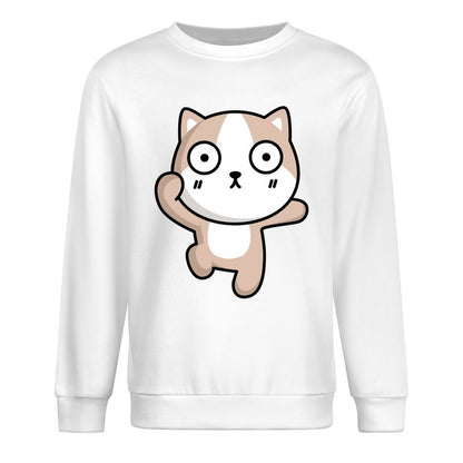 Front Patterned Long Sleeve TopPure SimpleFit