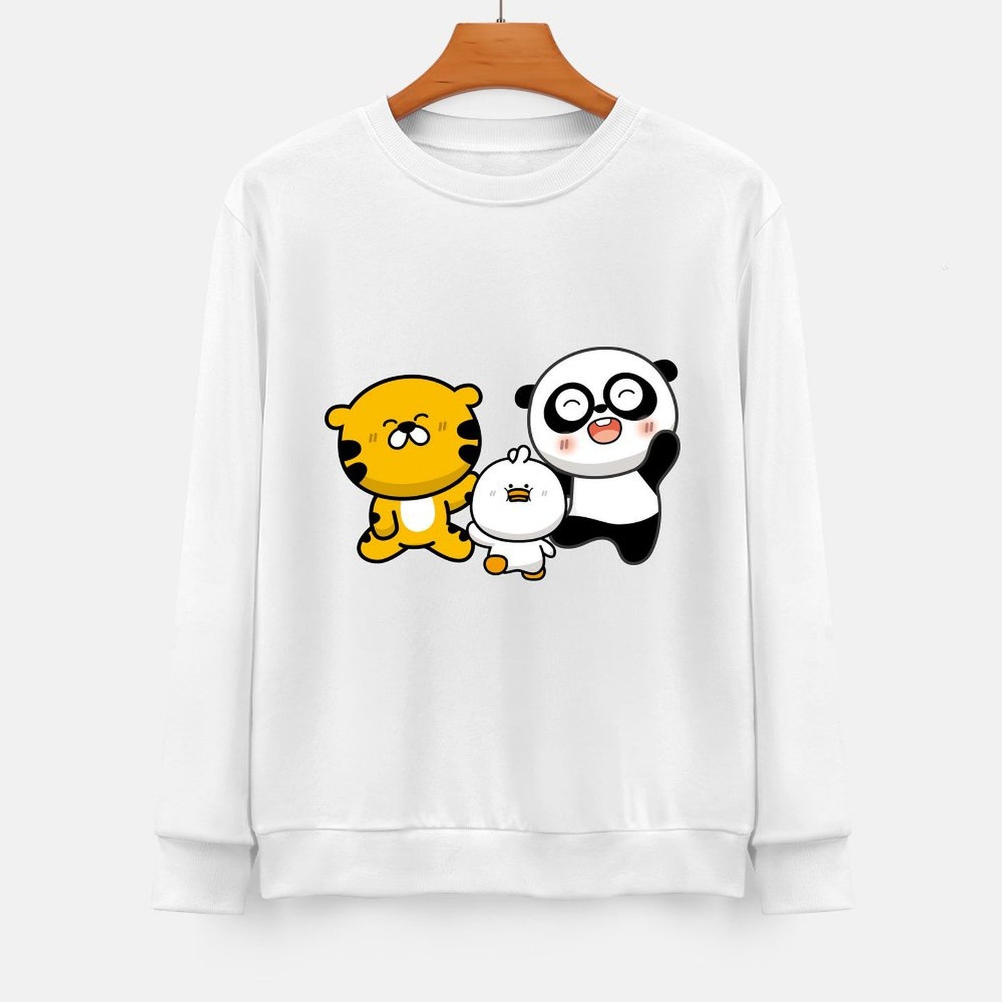 Front Patterned Long Sleeve TopDurable Made-to-Order