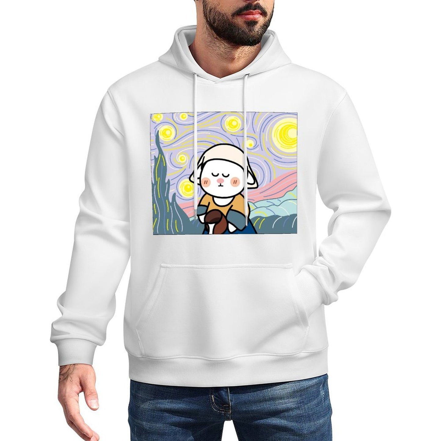 Regular Smooth Front Graphic Hoodies