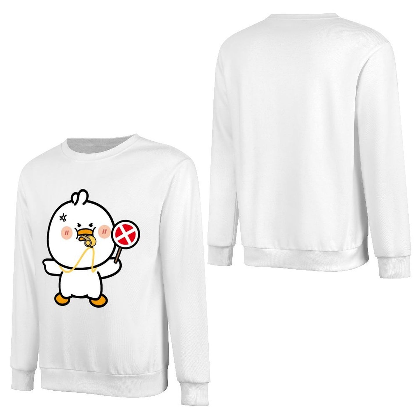 Front Patterned Long Sleeve TopAllSeason Tear-Resistant