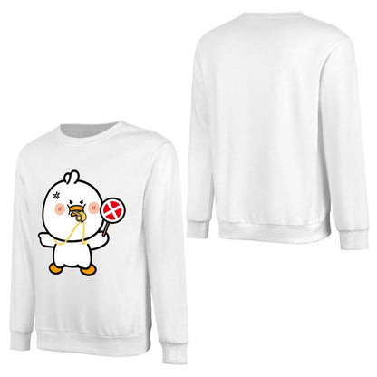 Front Patterned Long Sleeve TopAllSeason Tear-Resistant