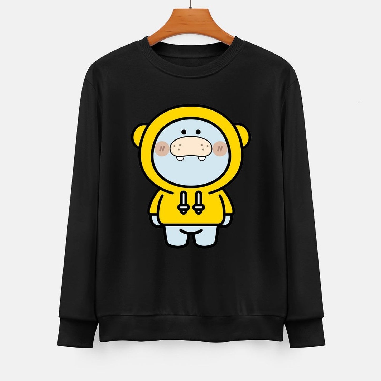  Front Patterned Long Sleeve TopDaily Smooth Feel