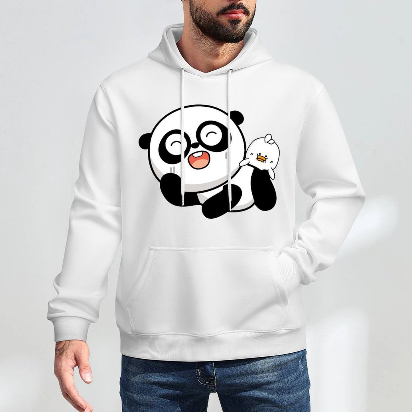 Oversized Bold Front Graphic Hoodies