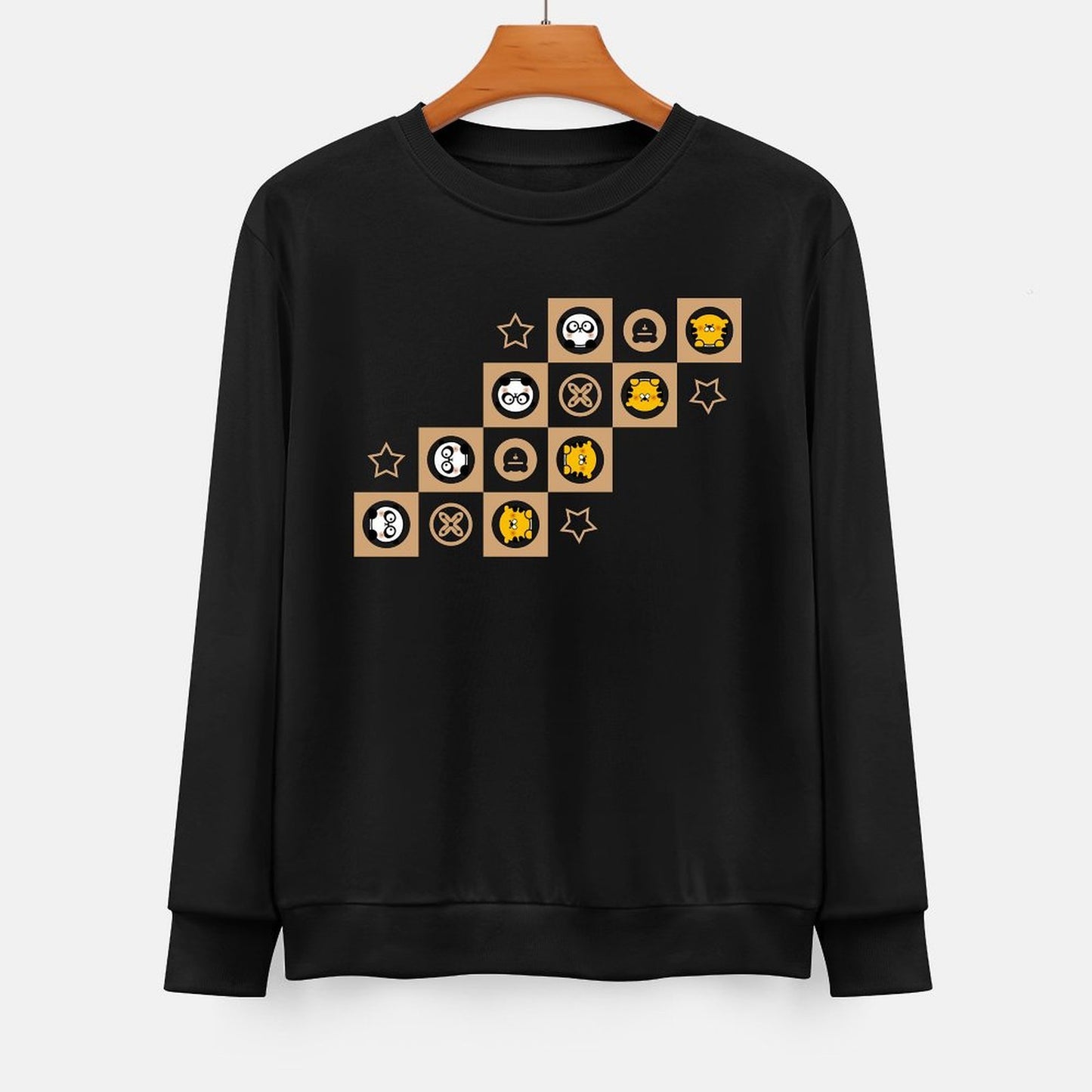  Front Patterned Long Sleeve TopClassicLine Series