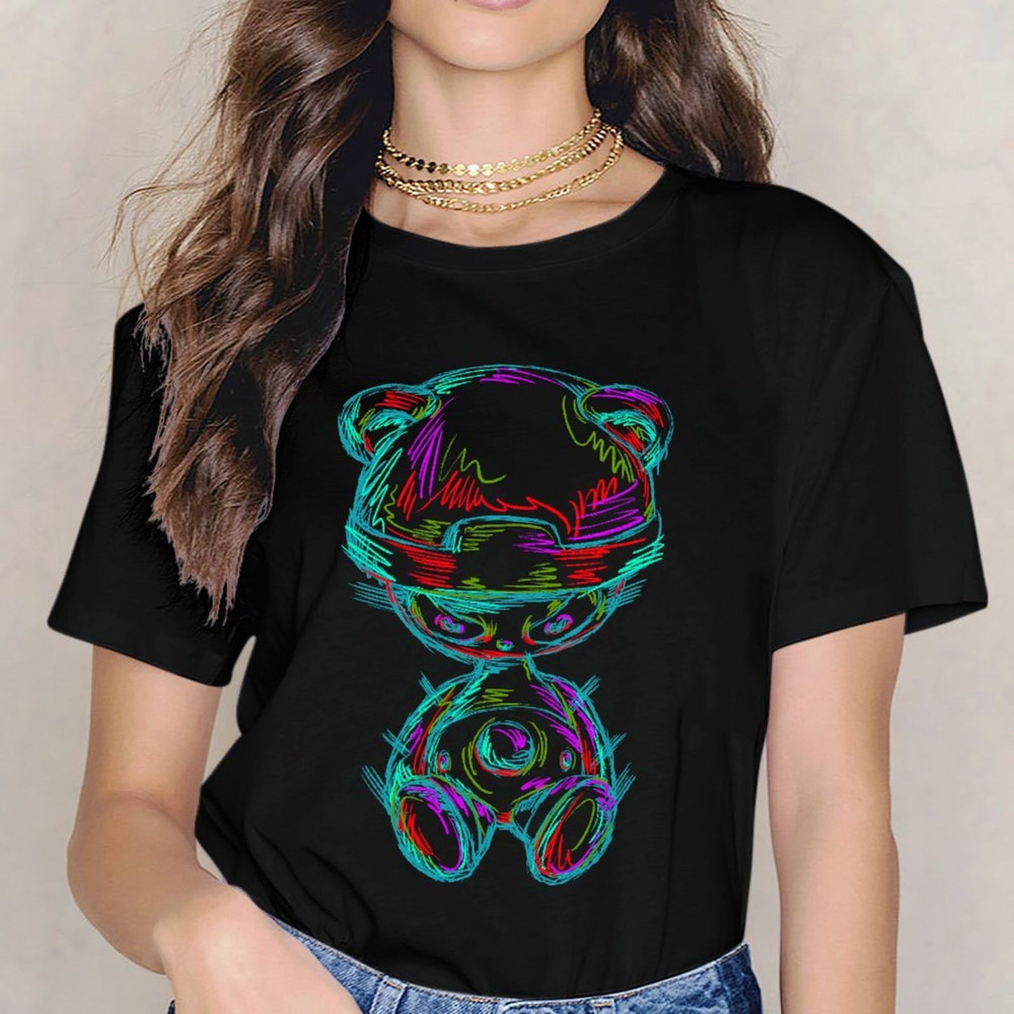 Inlex Bear T-shirtsSoftTouch 100% Cotton T-Shirt