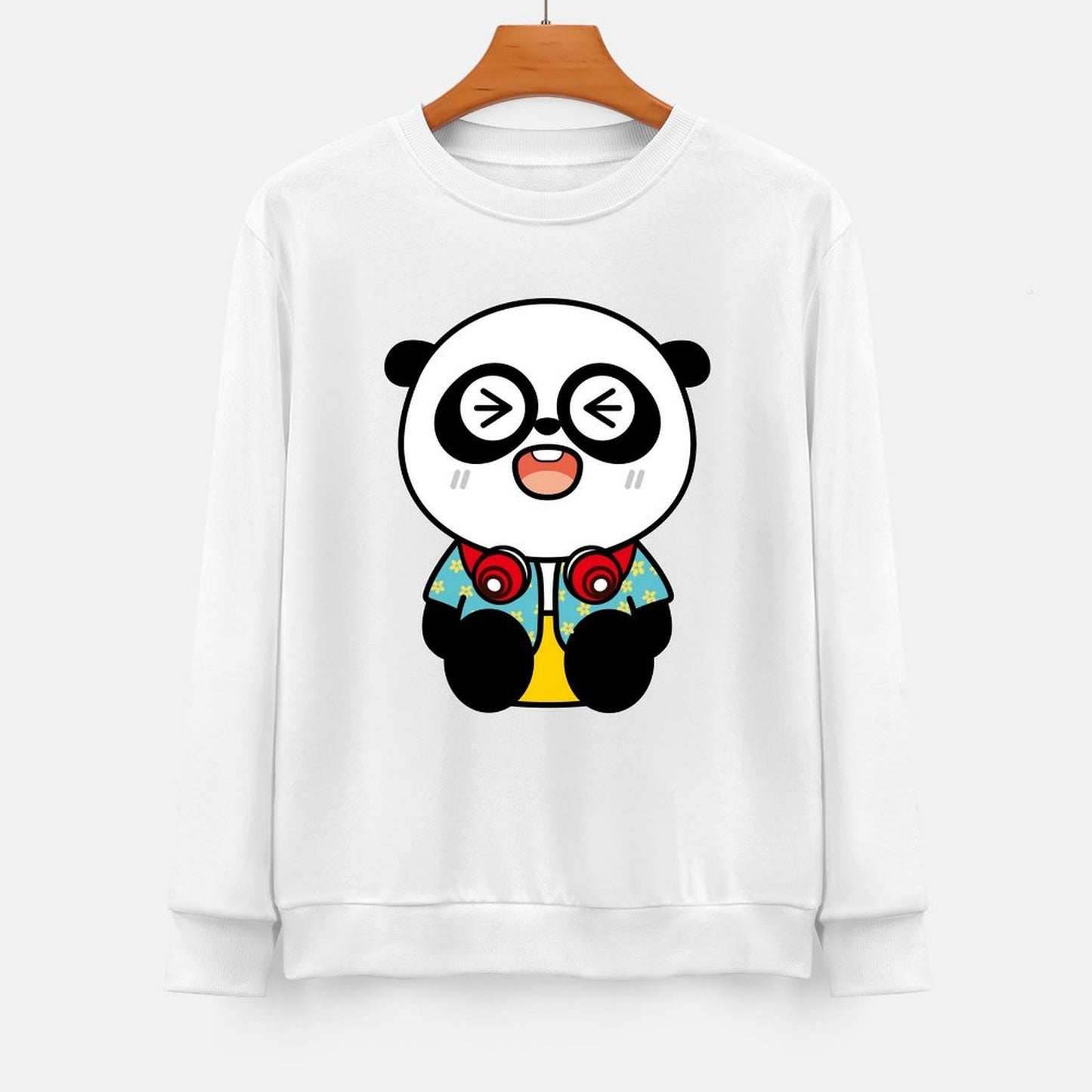 Front Patterned Long Sleeve Top100% Cotton Modern