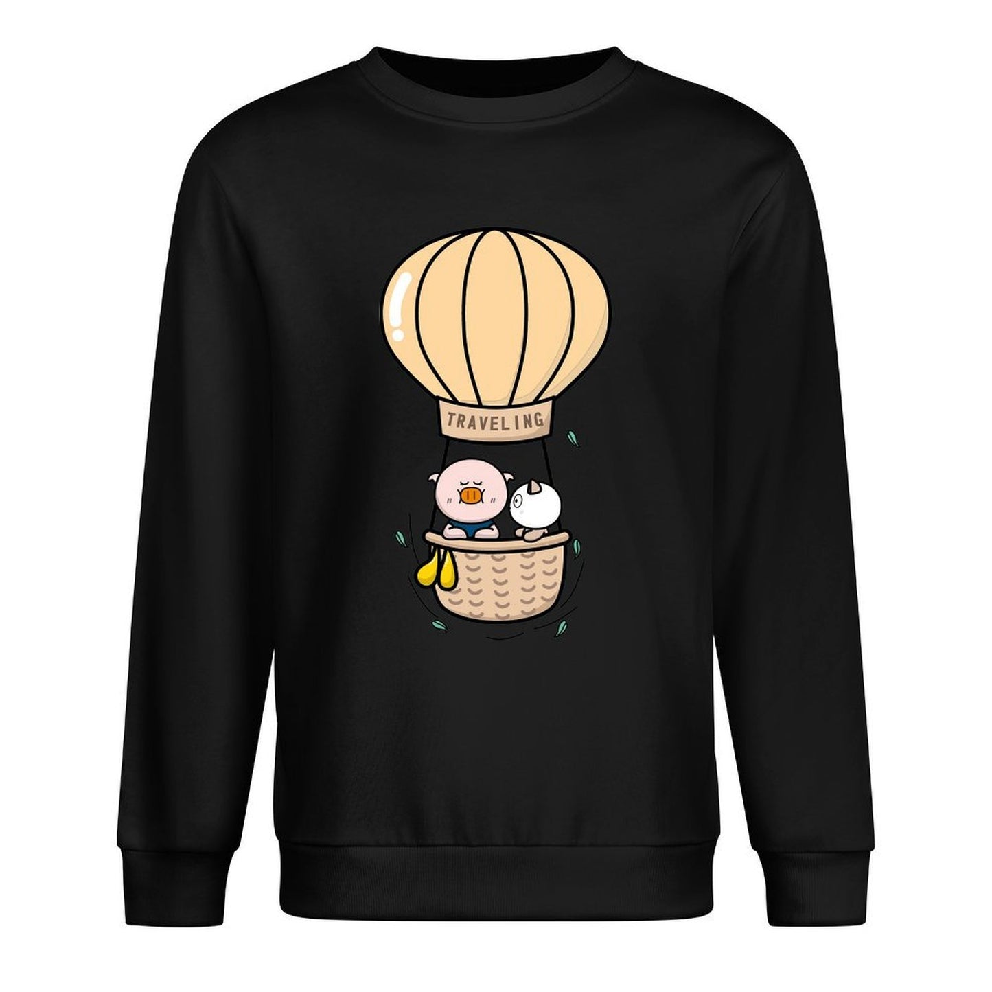 Front Patterned Long Sleeve TopClassicStyle Modern