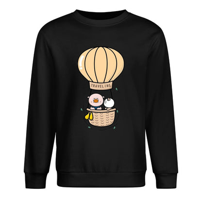 Front Patterned Long Sleeve TopClassicStyle Modern