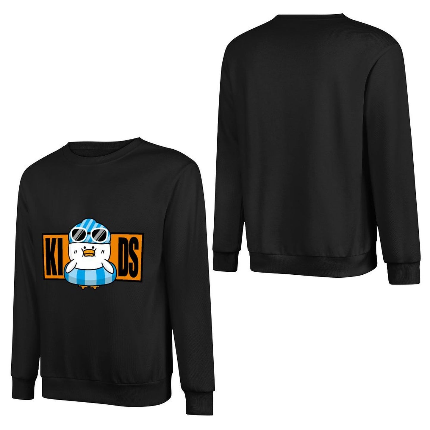 Front Patterned Long Sleeve TopSport Cotton