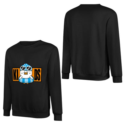 Front Patterned Long Sleeve TopSport Cotton