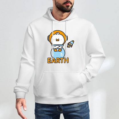 Relaxed Fit Seamless Front Graphic Hoodies