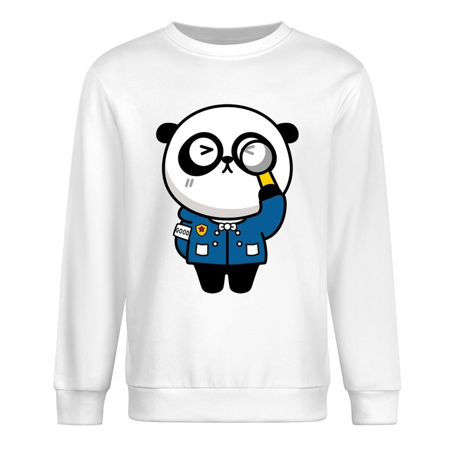 Front Patterned Long Sleeve TopFitted Sharp