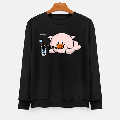  Front Patterned Long Sleeve TopSharp Printed