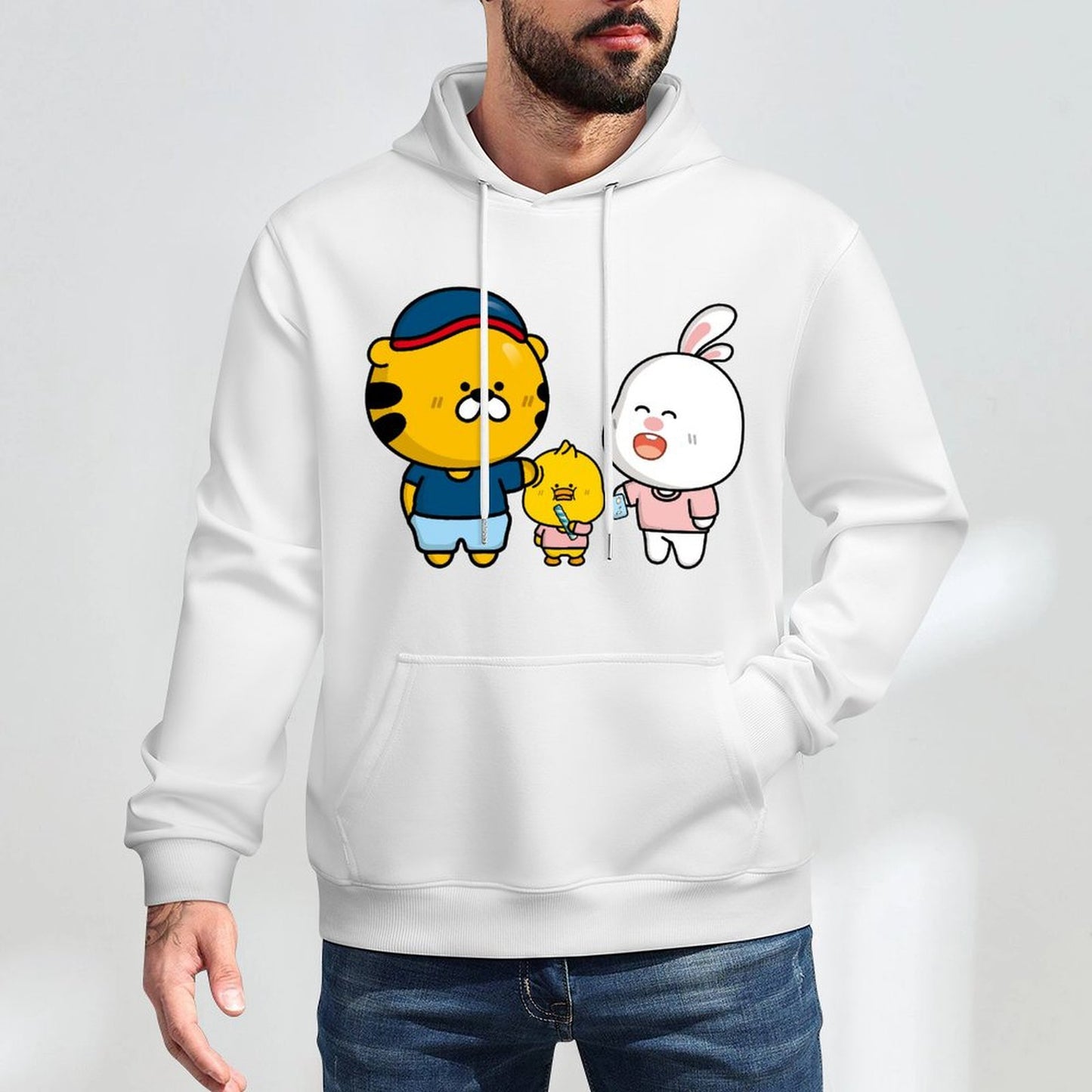 Lightweight Regular Front Graphic Hoodies